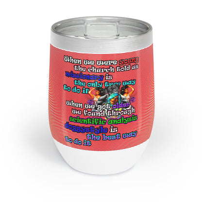 doggystyle - Chill Wine Tumbler (yellow-orange wave)