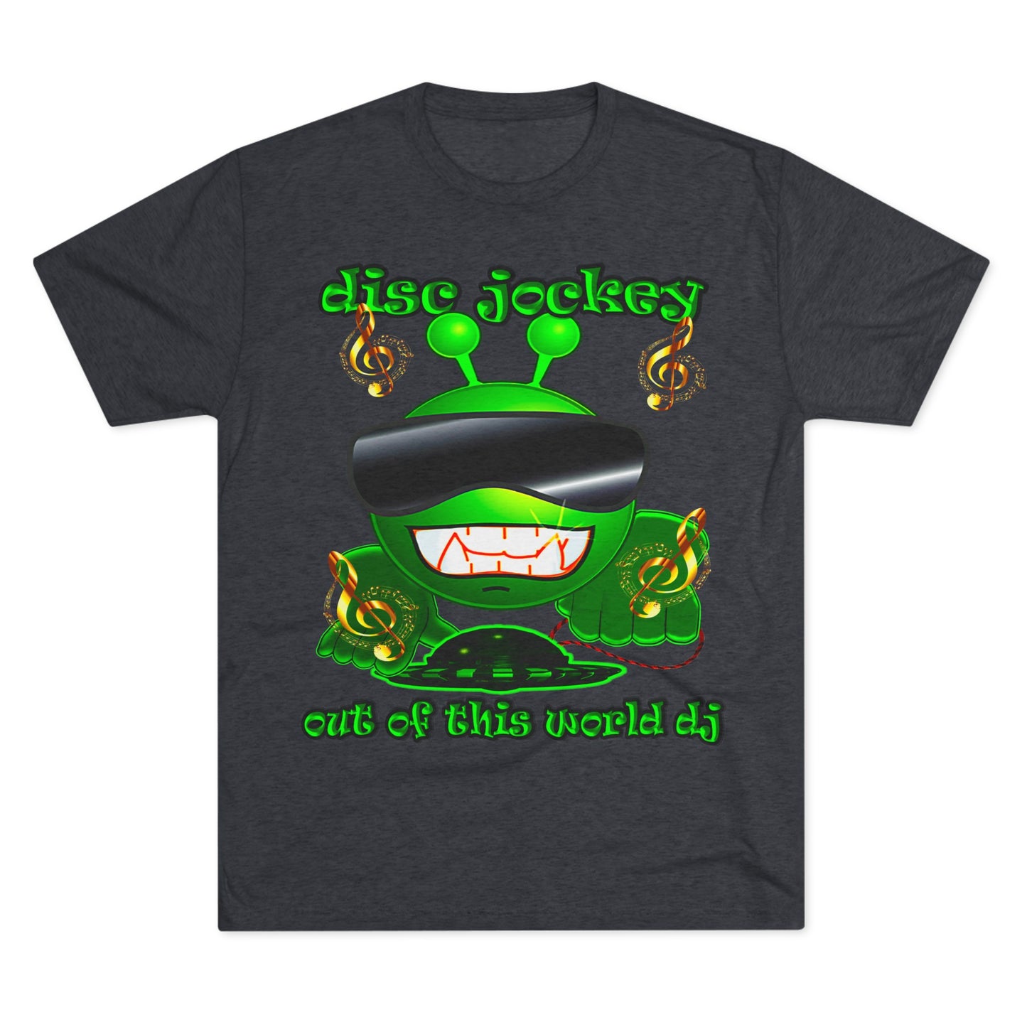 disc jockey - Unisex Tri-Blend Crew Tee