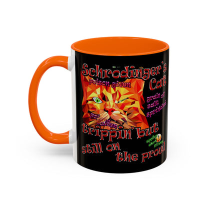 schrodinger's cat - Accent Mug (black)