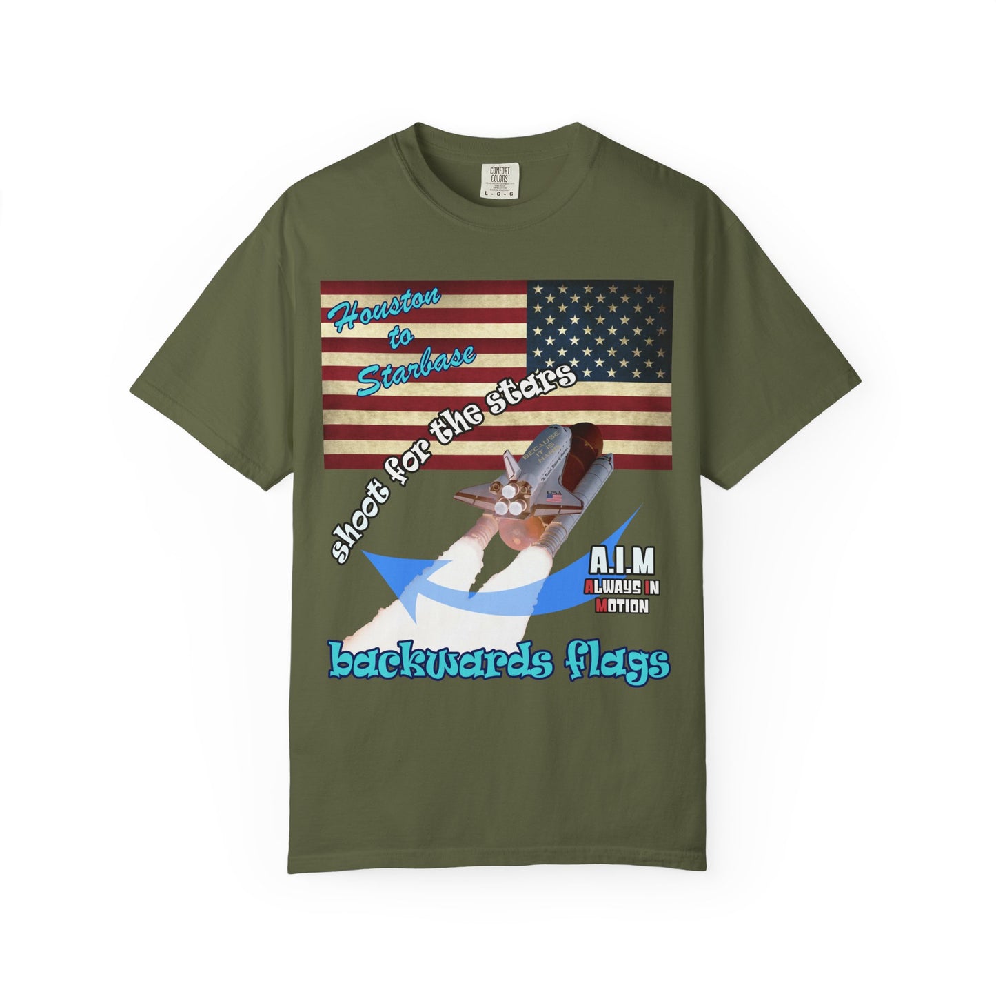 shoot for the stars - Unisex Garment-Dyed T-shirt