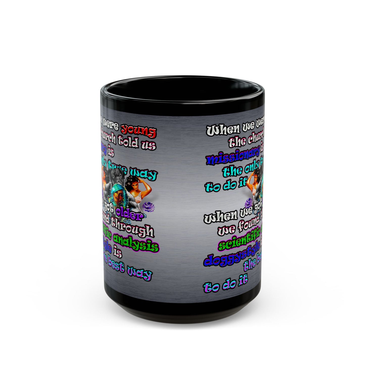 doggystyle - Black Mug (brushed nickel)