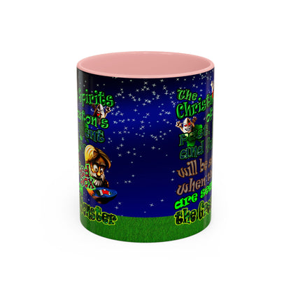christmas spirits of boston - Accent Mug ('snoops' background)