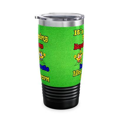 popping like popcorn - Ringneck Tumbler, 20oz (green turf)