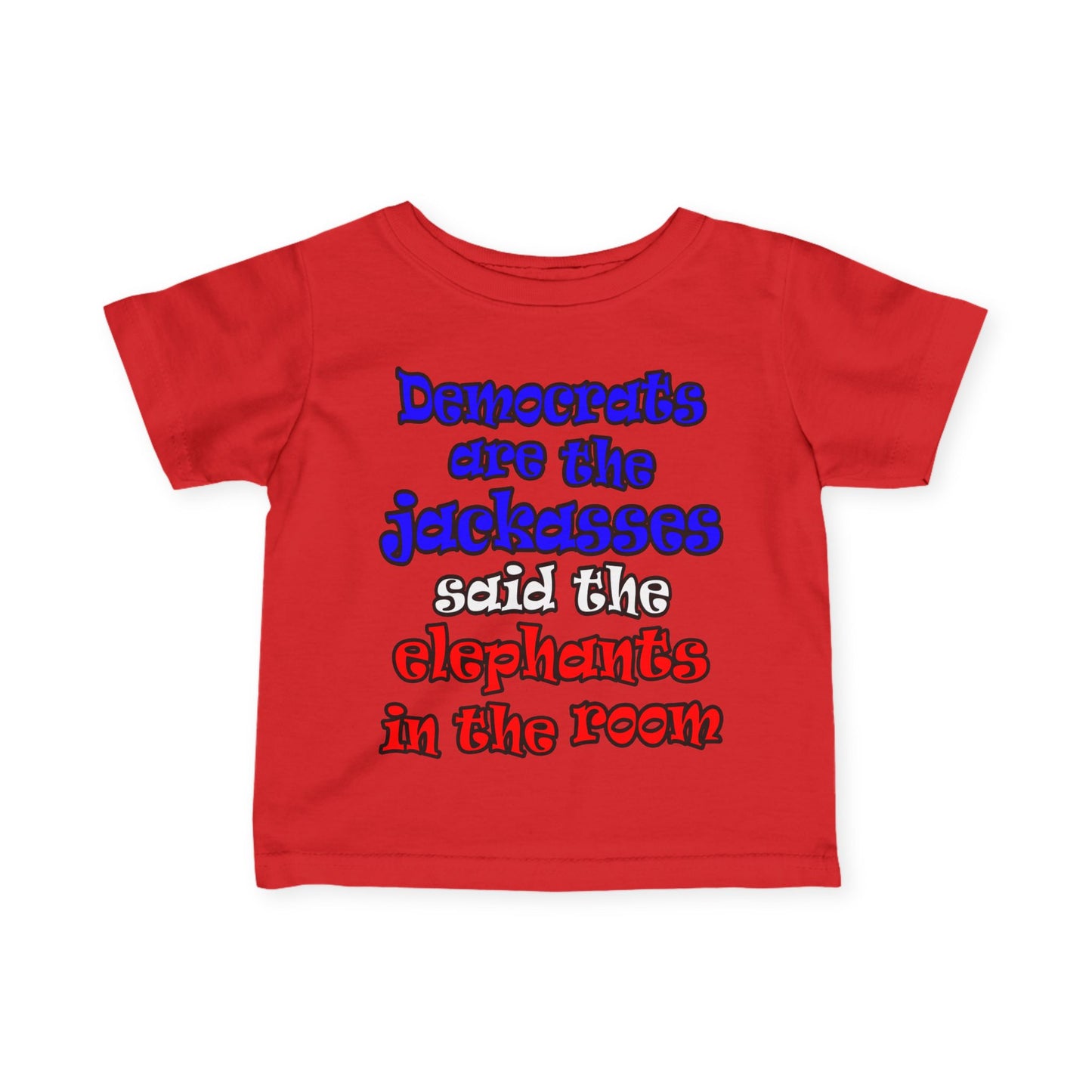 donkeys and elephants - Infant Fine Jersey Tee