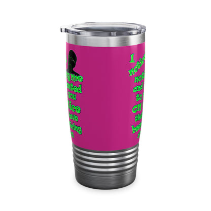 noticed you noticing - Ringneck Tumbler, 20oz (pink)