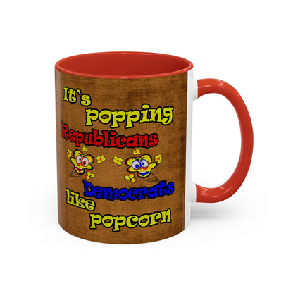 popping like popcorn - Accent Mug (brown papyrus)