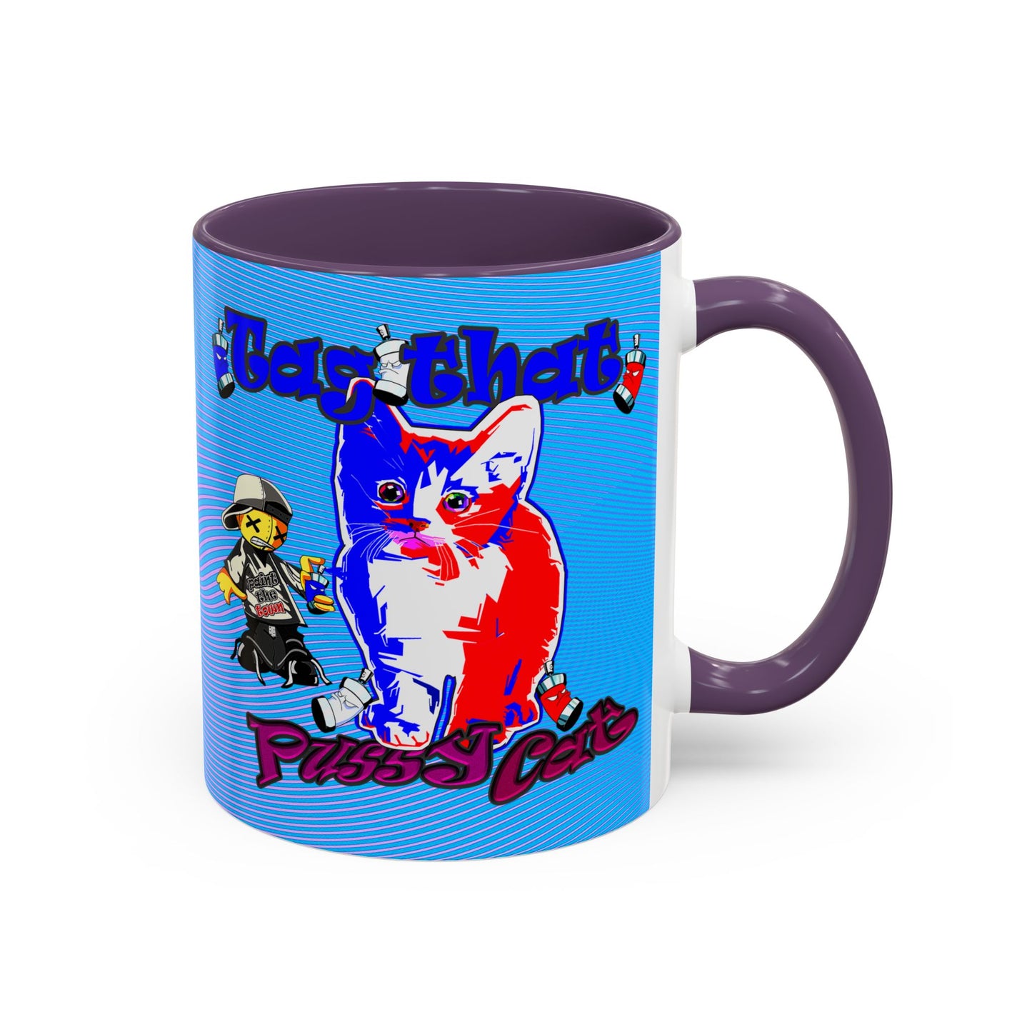 tag that - Accent Mug (light blue-purple wave)