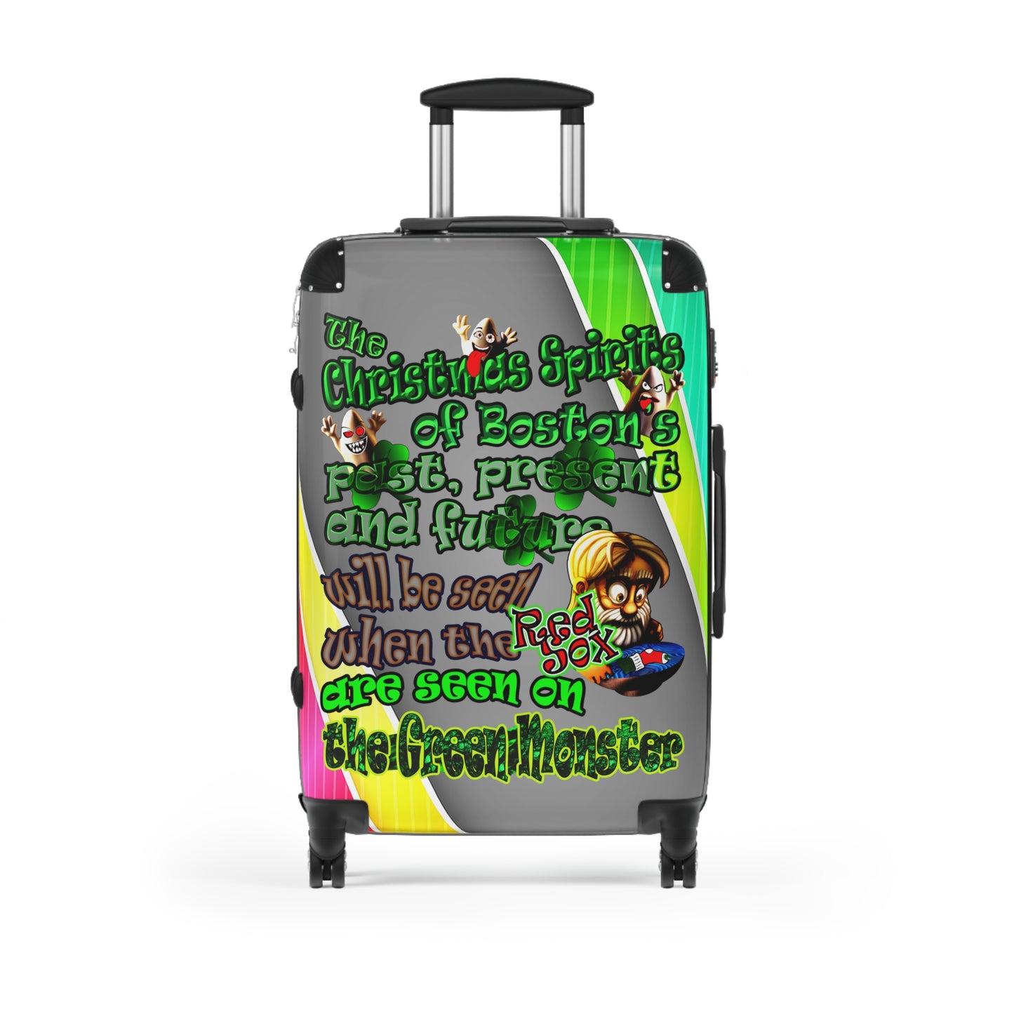 christmas spirits of boston - Suitcase (rainbow split)
