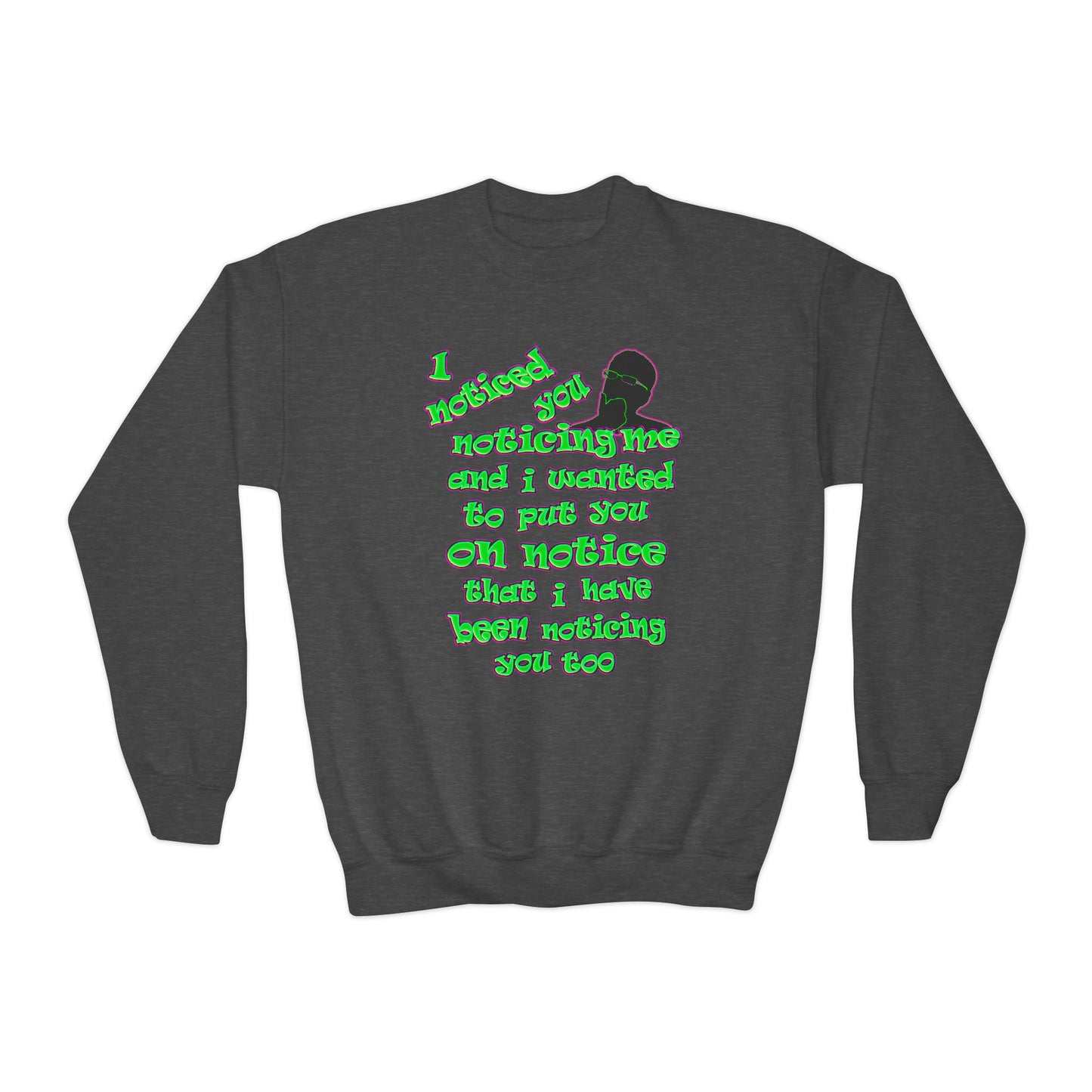 noticed you noticing - Youth Crewneck Sweatshirt