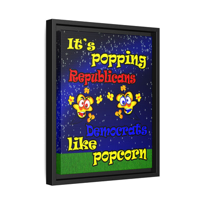 popping like popcorn - framed canvas art ('snoops' background)