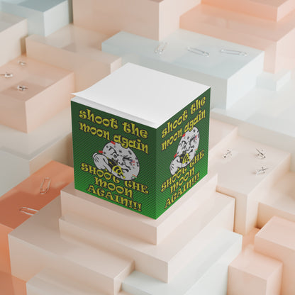 shoot the moon again - note cube (logo green)