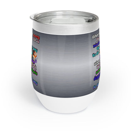 doggystyle - Chill Wine Tumbler (brushed nickel)