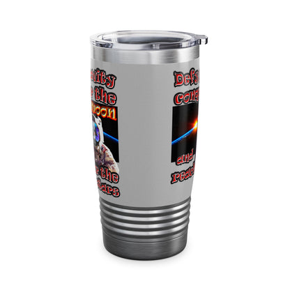 defy conquer reach - Ringneck Tumbler, 20oz (light grey)