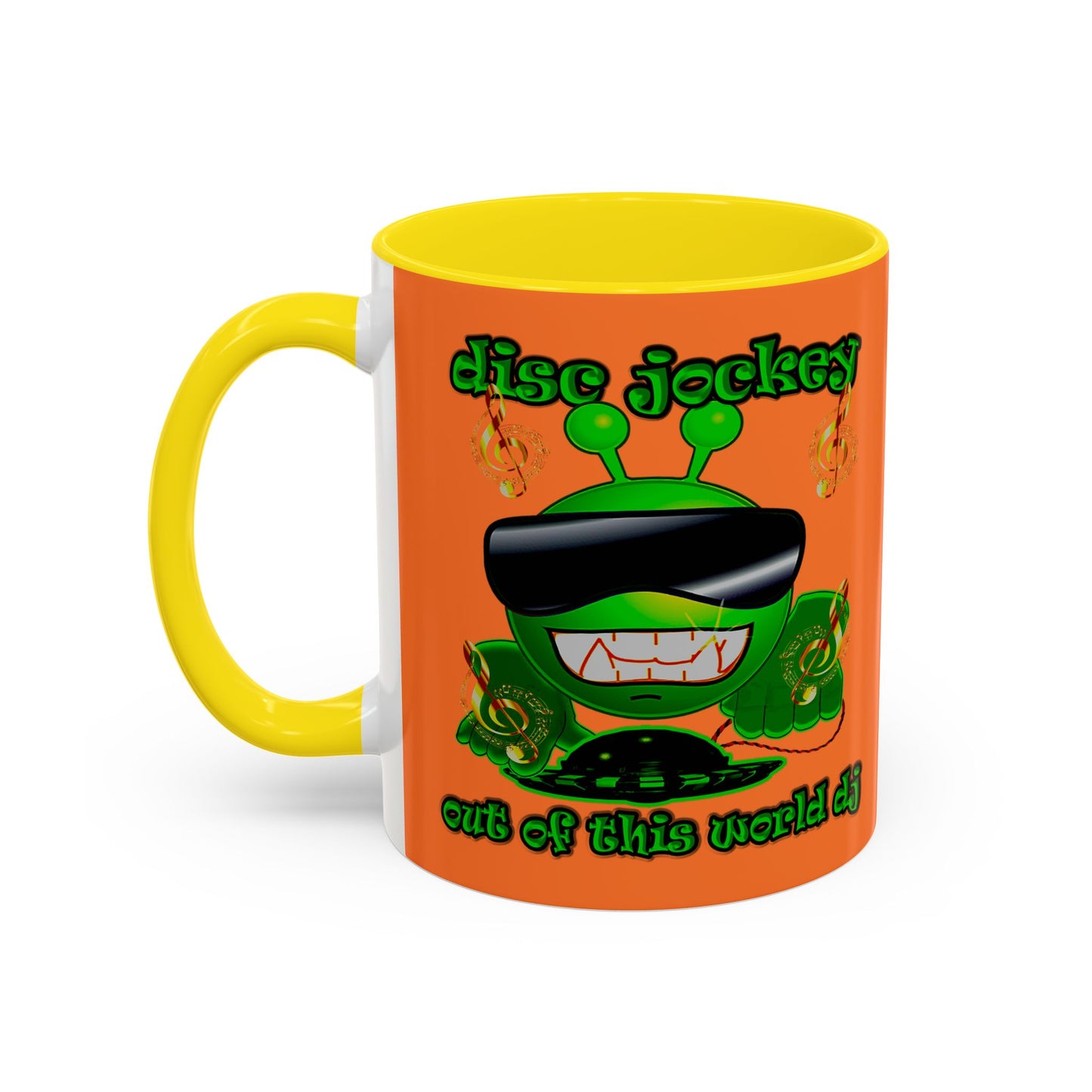disc jockey - Accent Mug (crusta)