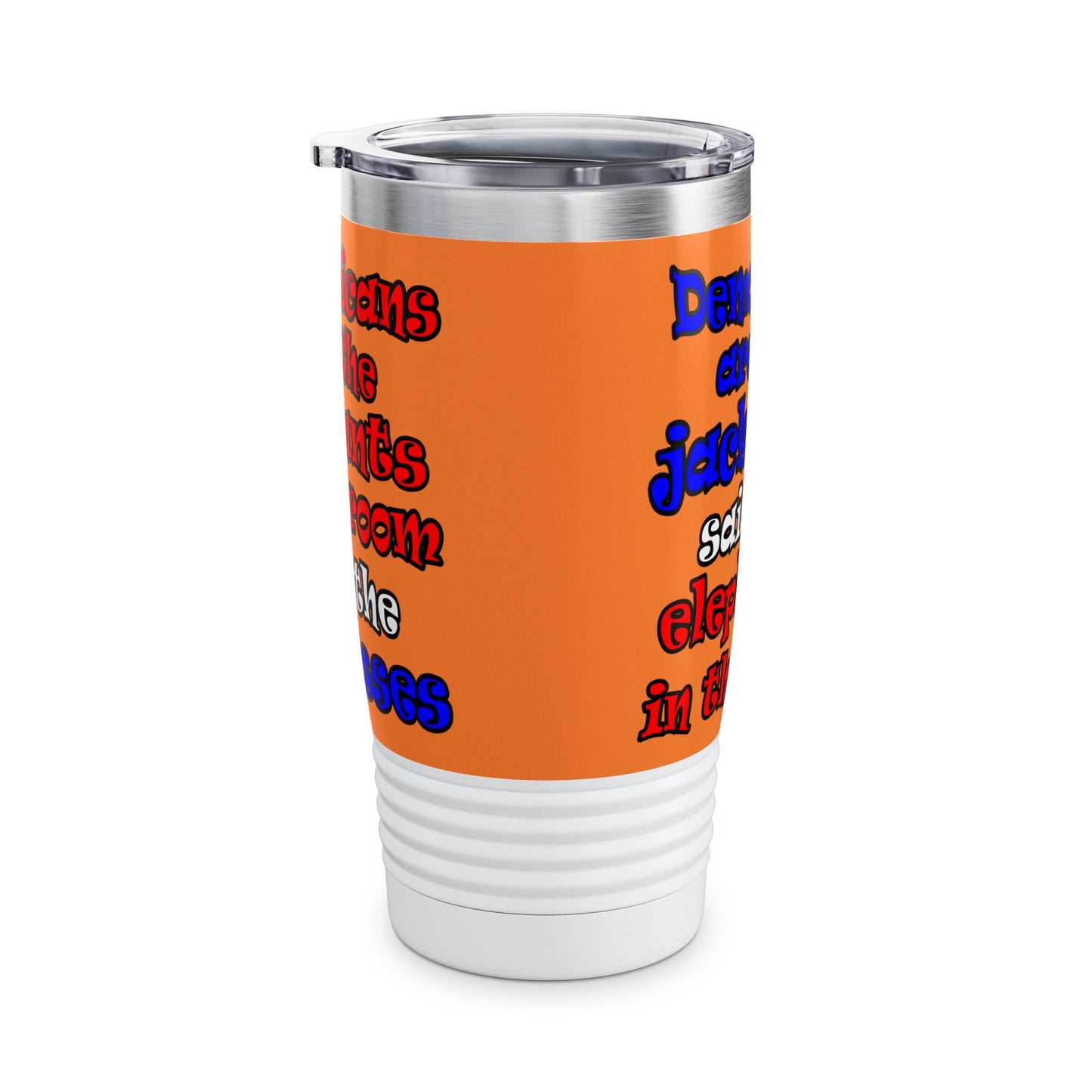 donkeys and elephants - Ringneck Tumbler, 20oz (crusta)