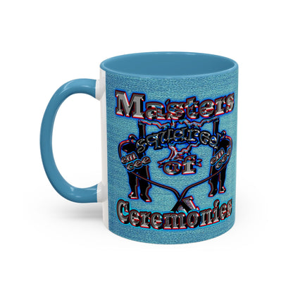 em cee squared - Accent Mug (faded dark blue)
