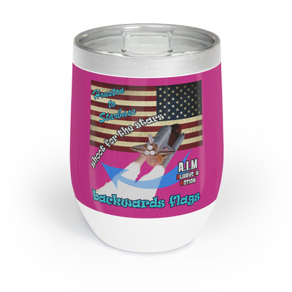 shoot for the stars - Chill Wine Tumbler (pink)
