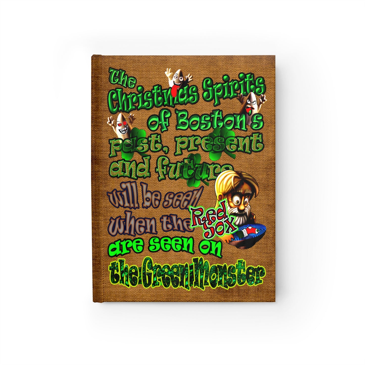 christmas spirits of boston - journal-lined (brown papyrus)