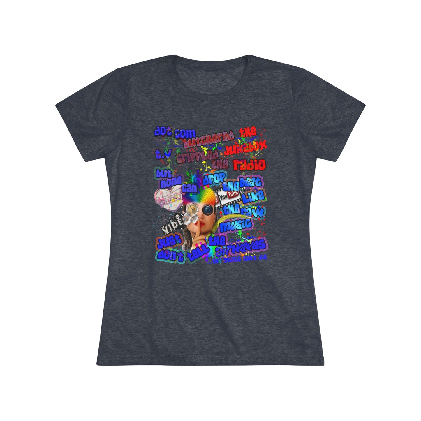 drop the beat - Women's Triblend Tee