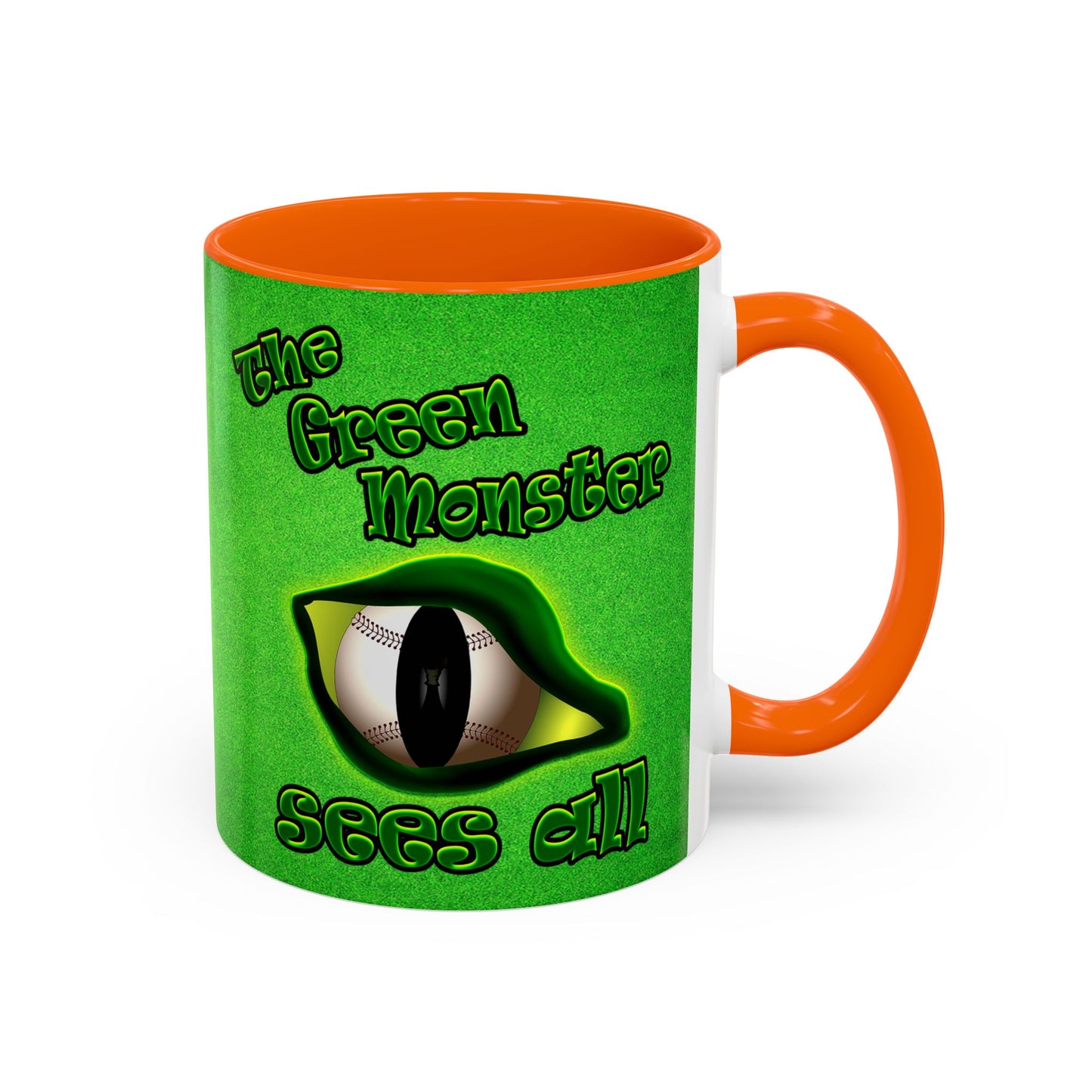green monster - Accent Mug (green turf)