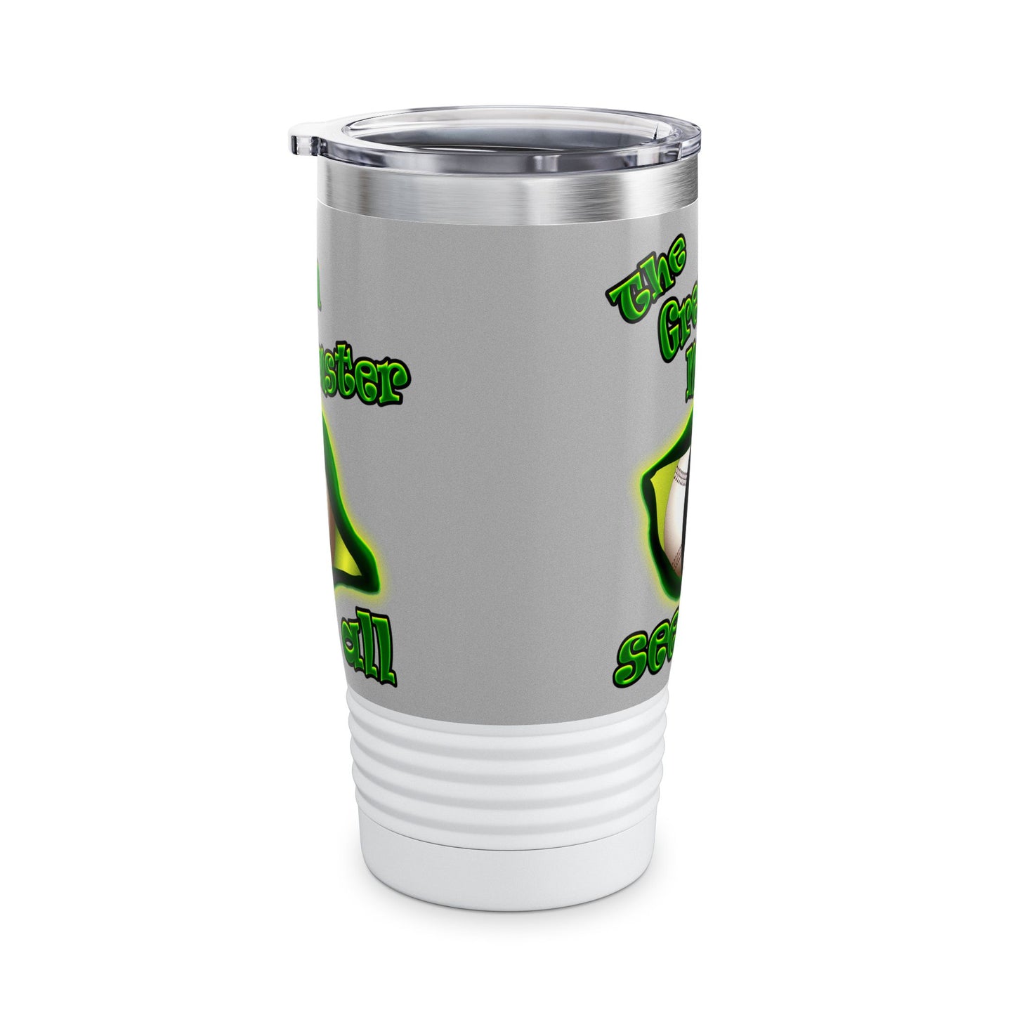 green monster - Ringneck Tumbler, 20oz (light grey)