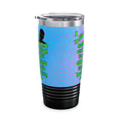 noticed you noticing - Ringneck Tumbler, 20oz (light blue-purple wave)