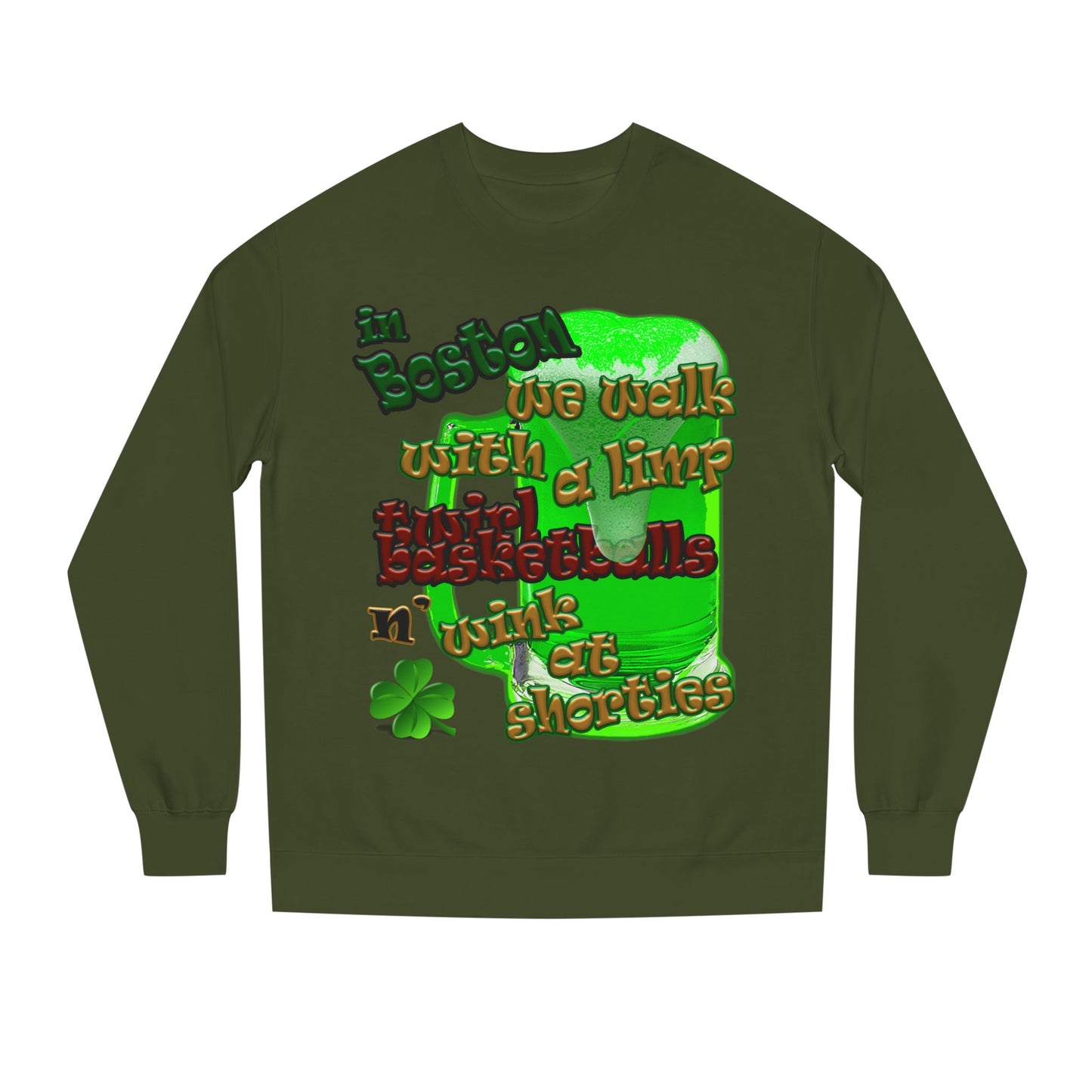 celtics logo - Unisex Crew Neck Sweatshirt