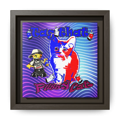 tag that - framed canvas art (purple wave)