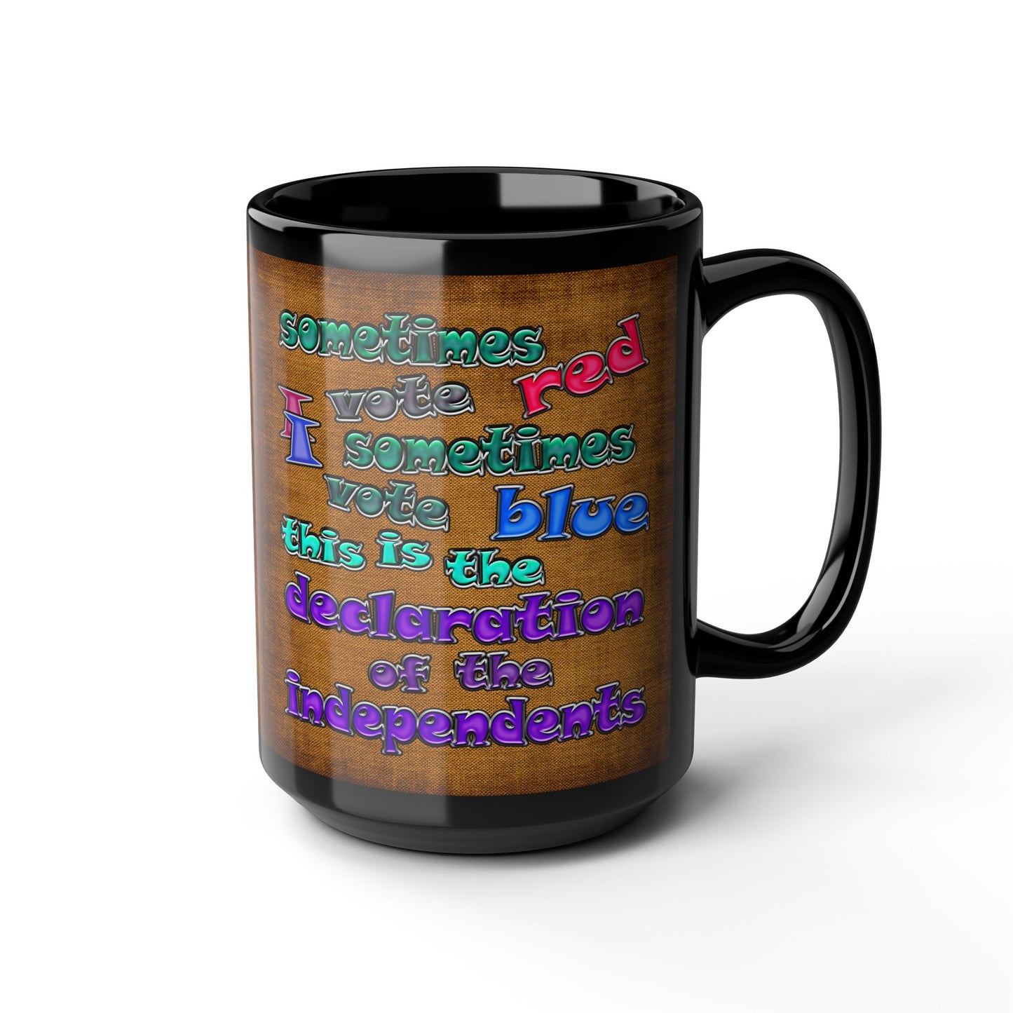 declaration of the independents - Black Mug (brown papyrus)