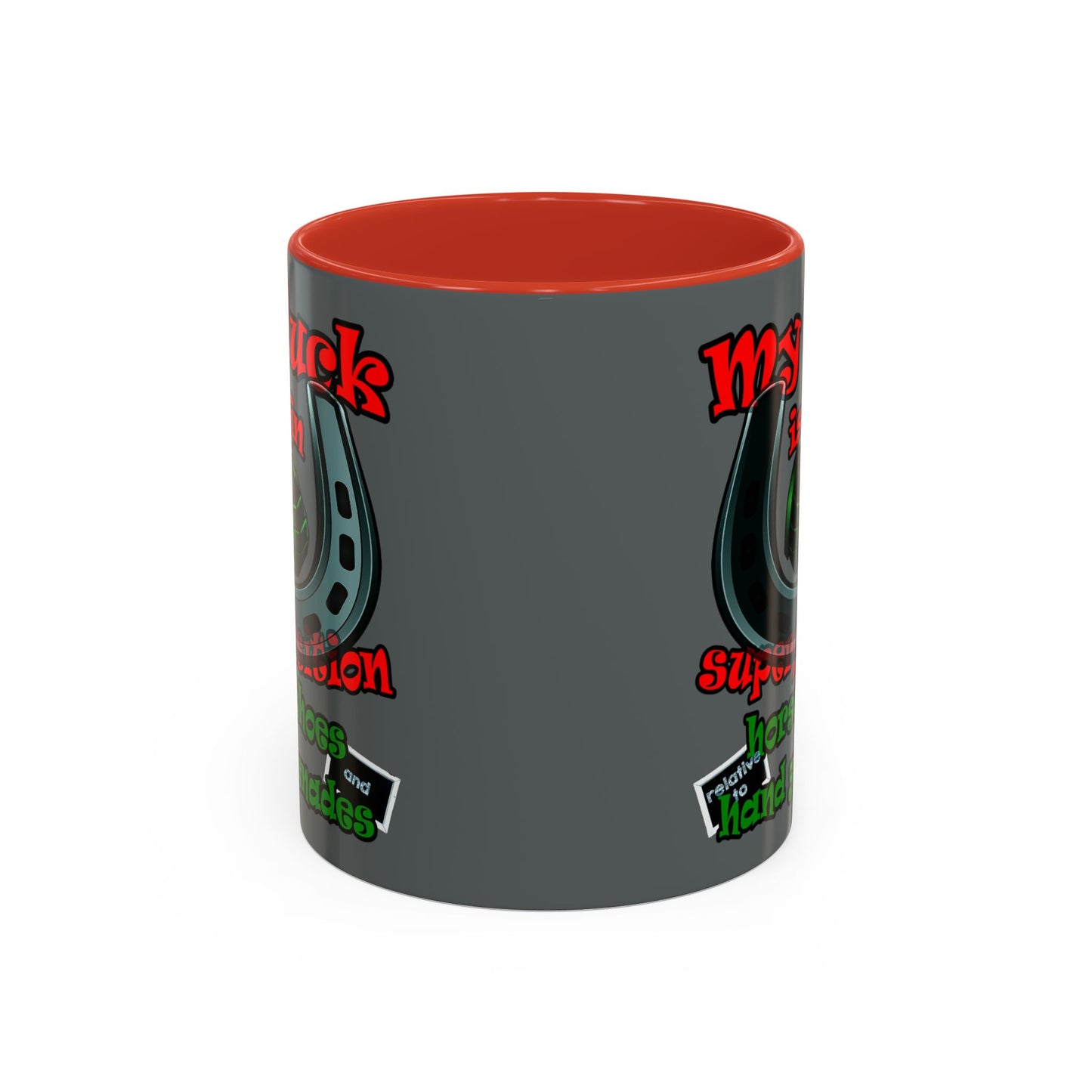 my luck - Accent Mug (dark grey)