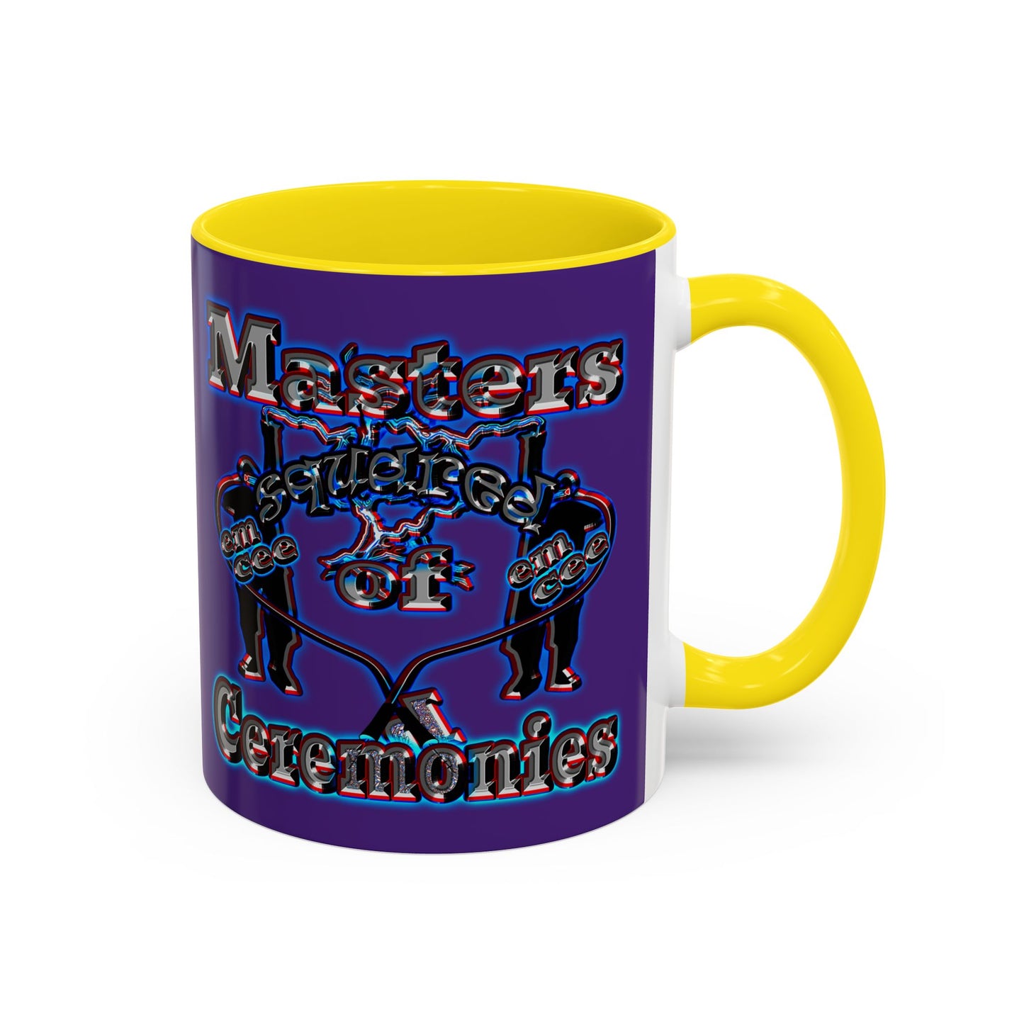 em cee squared - Accent Mug (purple)