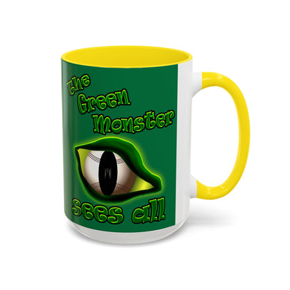 green monster - Accent Mug (dark green)