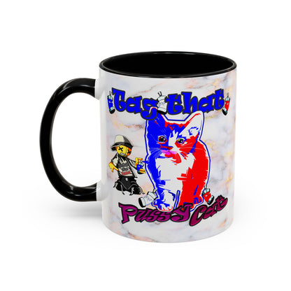 tag that - Accent Mug (white marble)