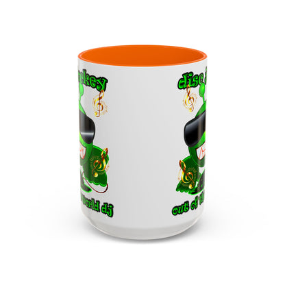 disc jockey - Accent Mug (white)
