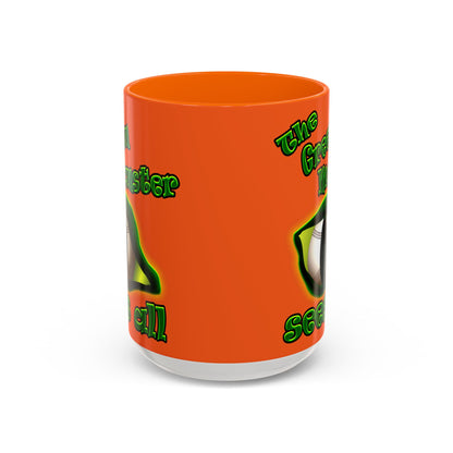 green monster - Accent Mug (orange)