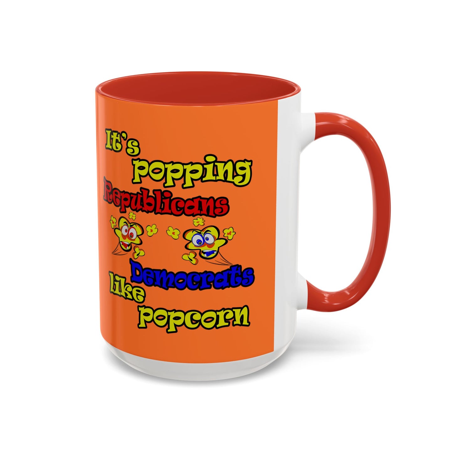 popping like popcorn - Accent Mug (crusta)