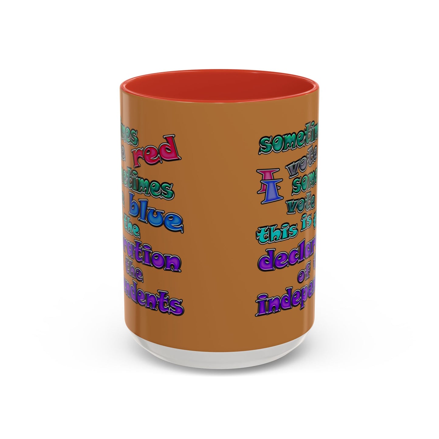 declaration of the independents - Accent Mug (light brown)