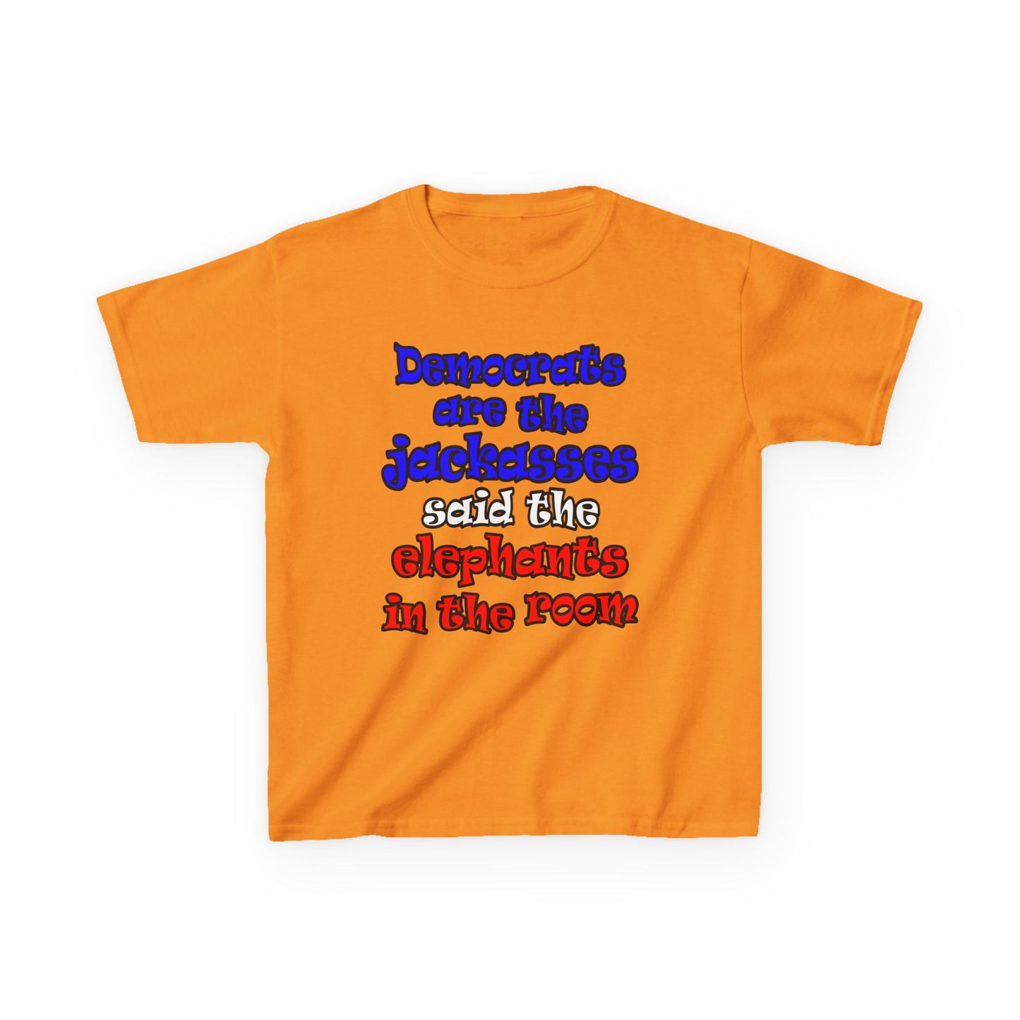 donkeys and elephants - Kids Heavy Cotton™ Tee