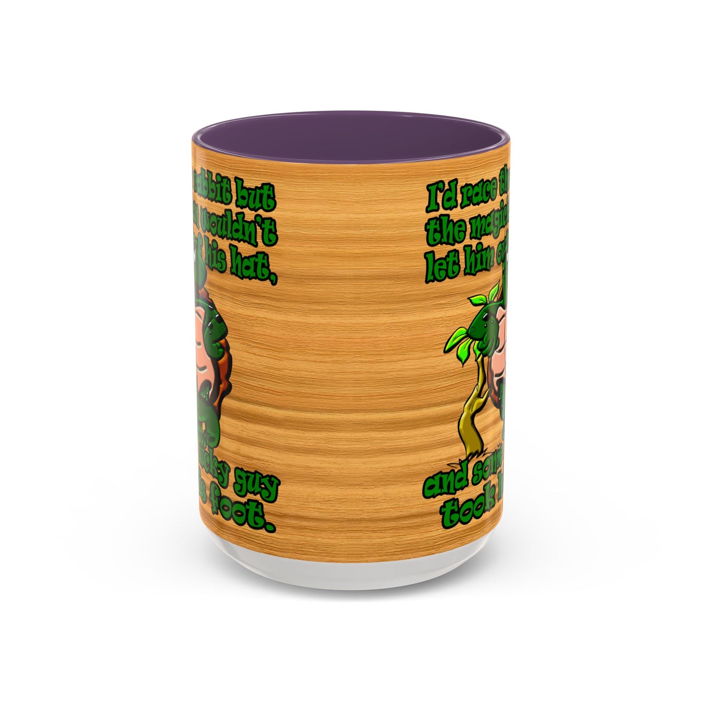 turtle race - Accent Mug (butterscotch wood finish)