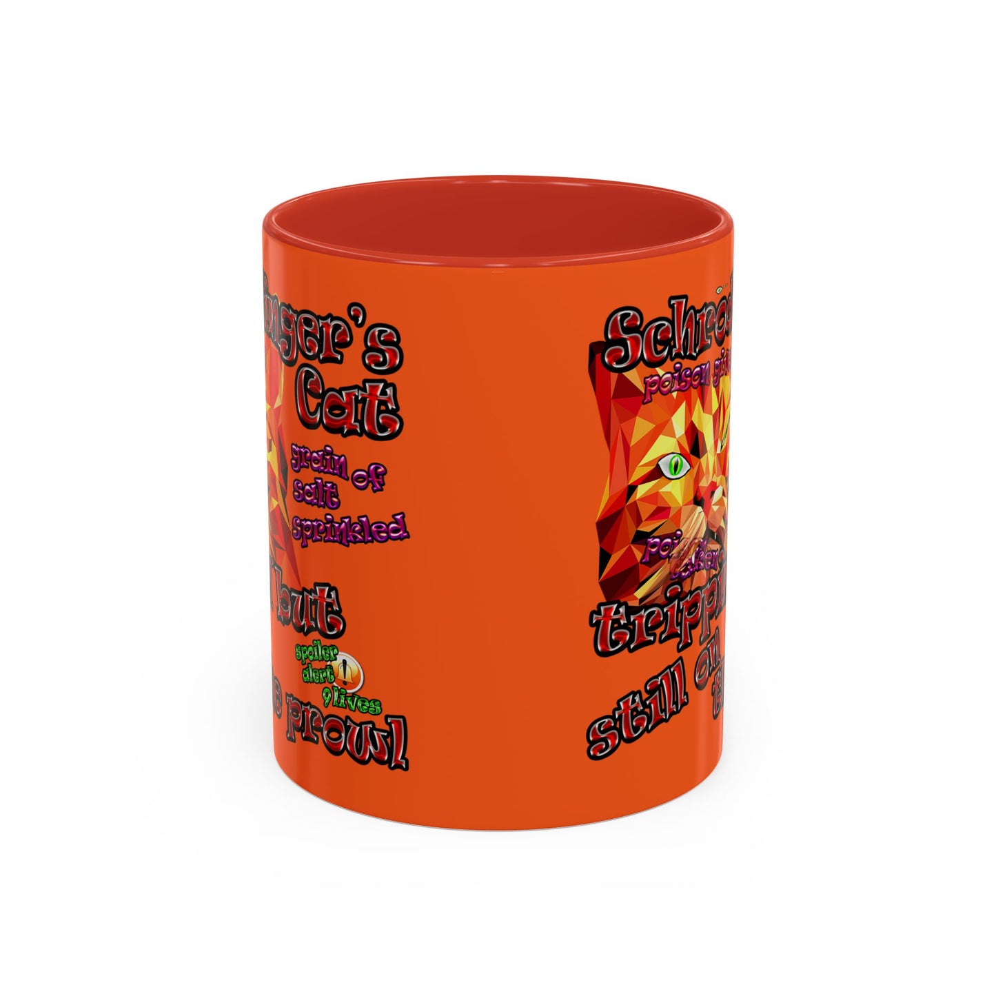 schrodinger's cat - Accent Mug (orange)