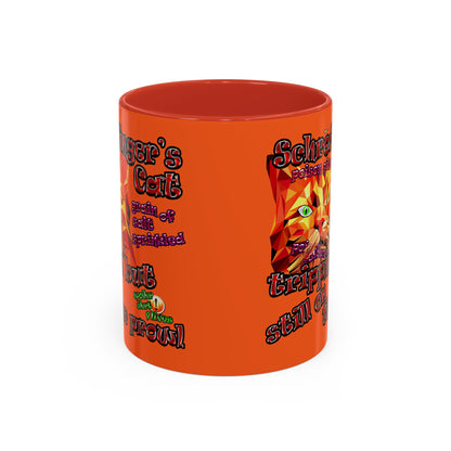 schrodinger's cat - Accent Mug (orange)