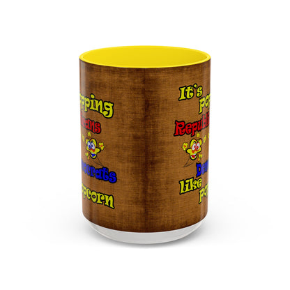 popping like popcorn - Accent Mug (brown papyrus)