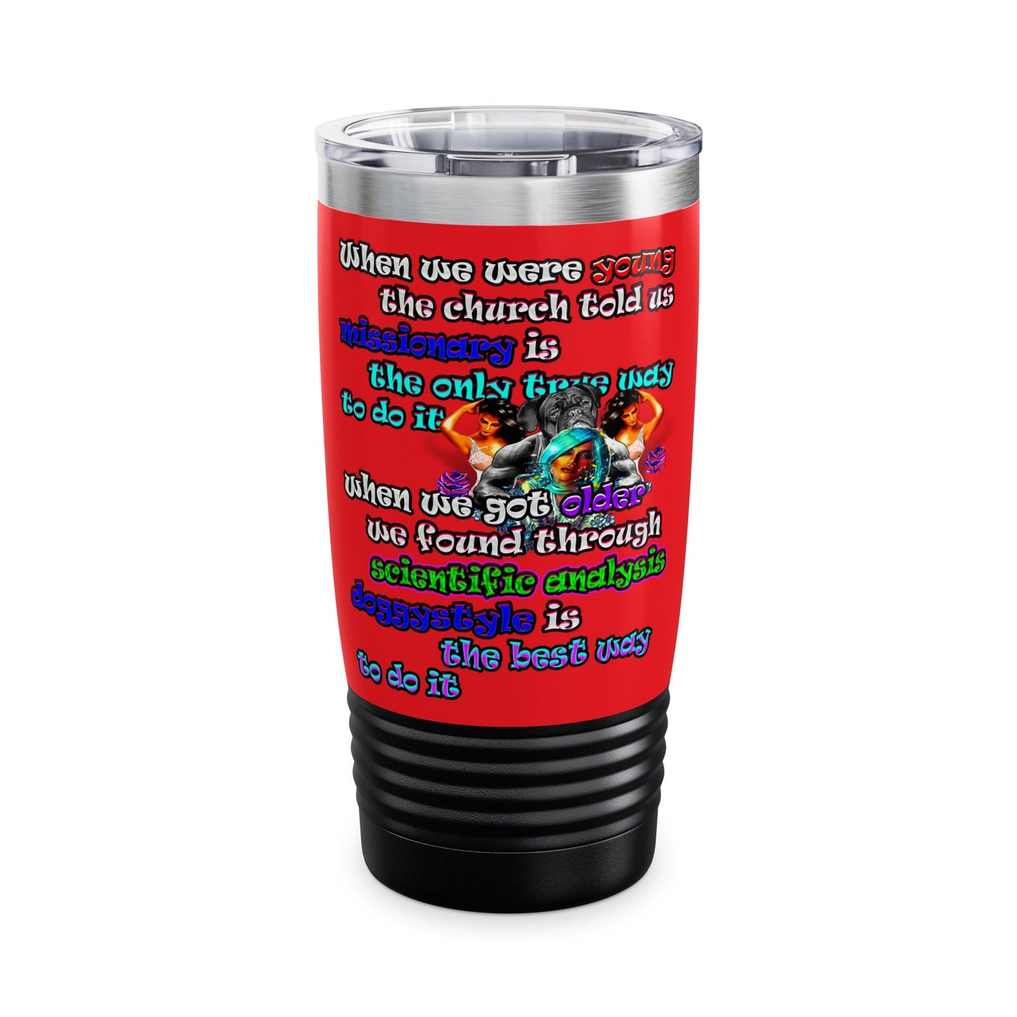 doggystyle - Ringneck Tumbler, 20oz (red)