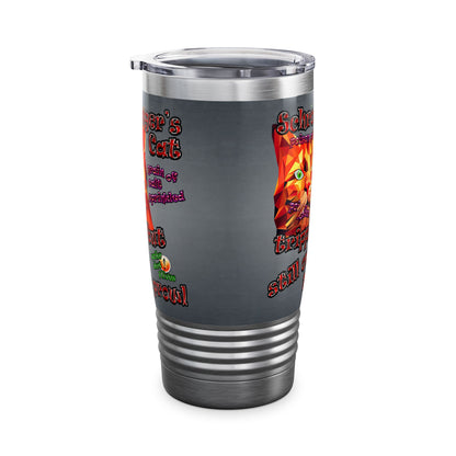 schrodinger's cat - Ringneck Tumbler, 20oz (grey-light grey)