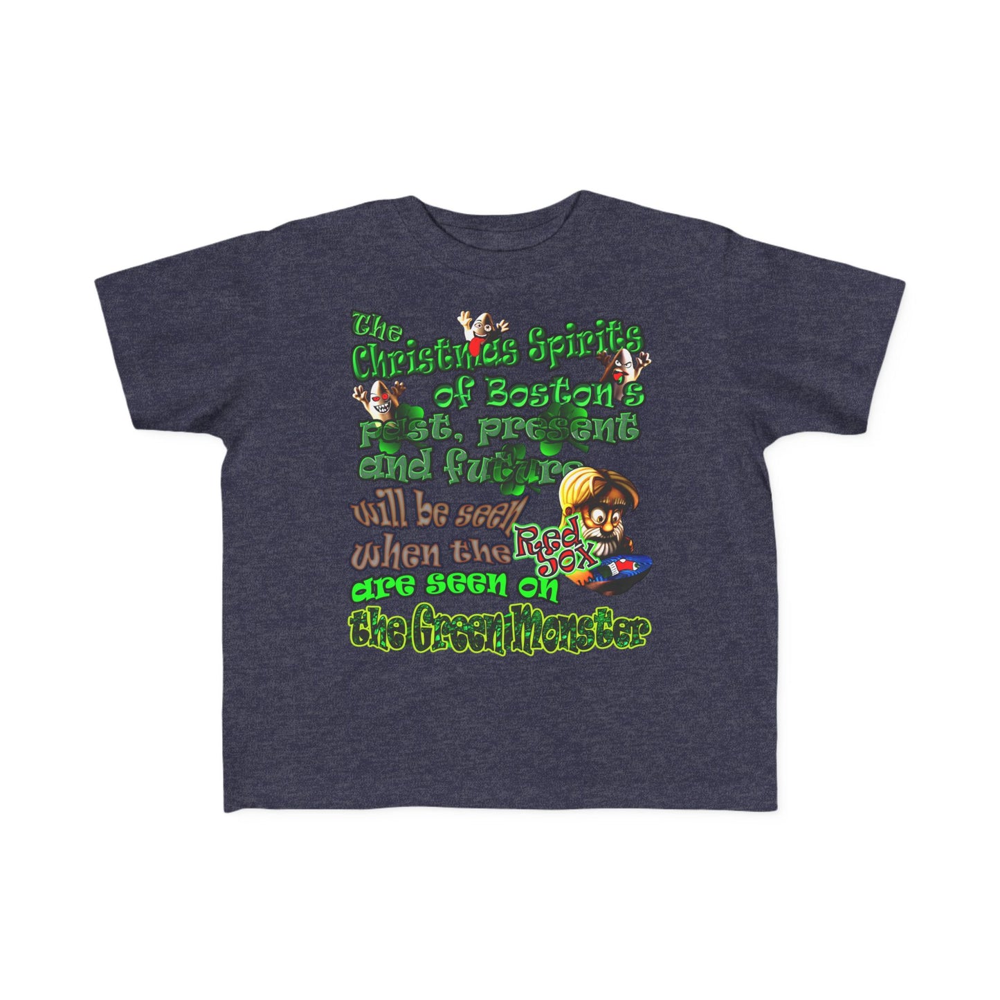 christmas spirits of boston - Toddler's Fine Jersey Tee