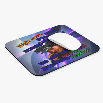 high noon - Mouse Pad (Rectangle) (grey-pink wave)