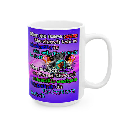 doggystyle - White Mug (purple-pink wave)