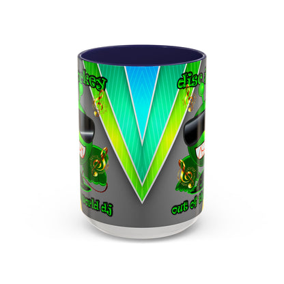disc jockey - Accent Mug (rainbow split)