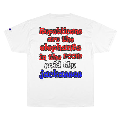 donkeys and elephants - Champion T-Shirt