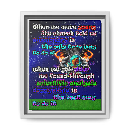doggystyle - framed canvas art ('snoops' background)
